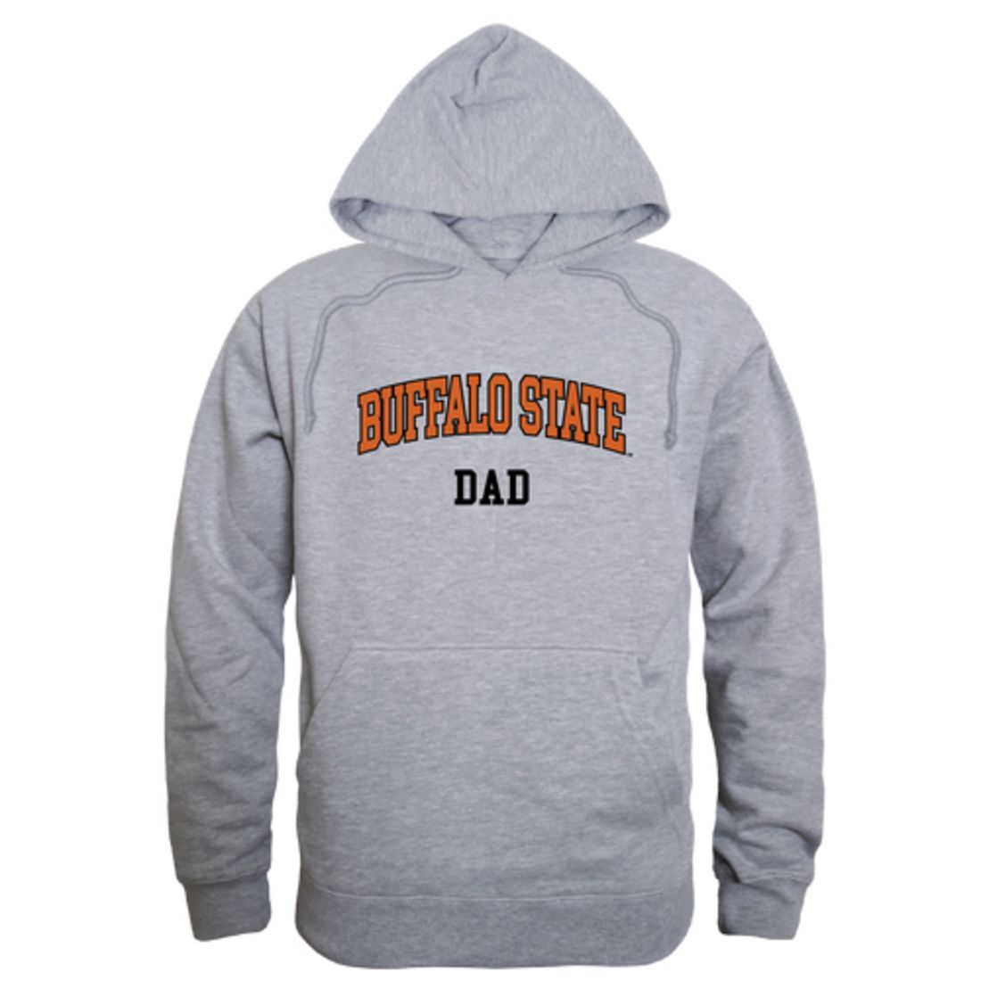 SUNY Buffalo State College Bengals Dad Fleece Hoodie Sweatshirts Heather Charcoal-Campus-Wardrobe