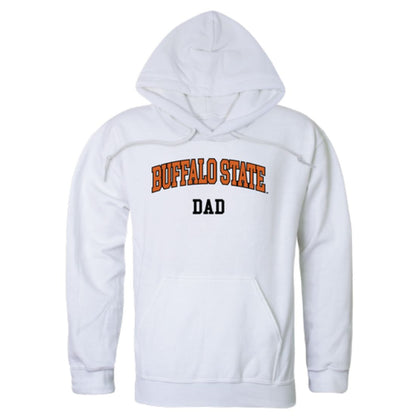 SUNY Buffalo State College Bengals Dad Fleece Hoodie Sweatshirts Heather Charcoal-Campus-Wardrobe