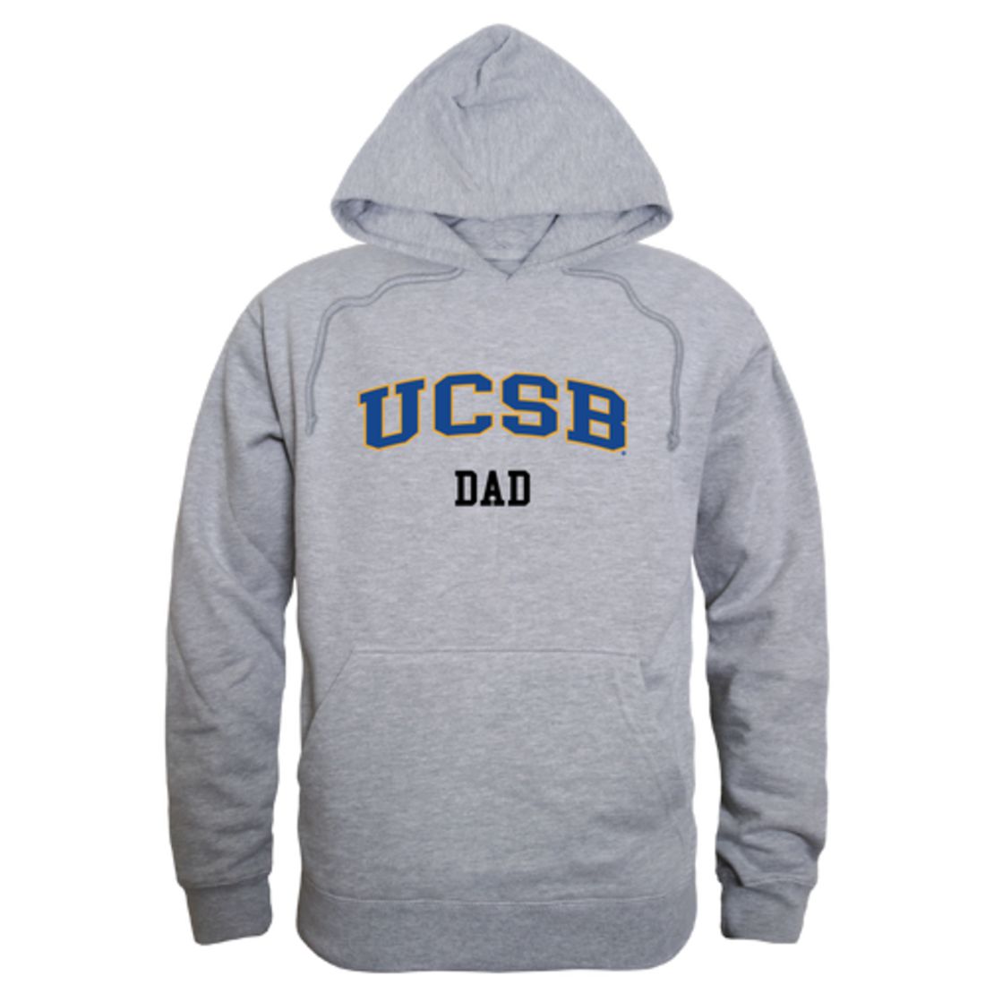 UCSB University of California Santa Barbara Gauchos Dad Fleece Hoodie Sweatshirts Heather Grey-Campus-Wardrobe