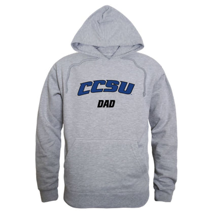 CCSU Central Connecticut State University Blue Devils Dad Fleece Hoodie Sweatshirts Heather Grey-Campus-Wardrobe