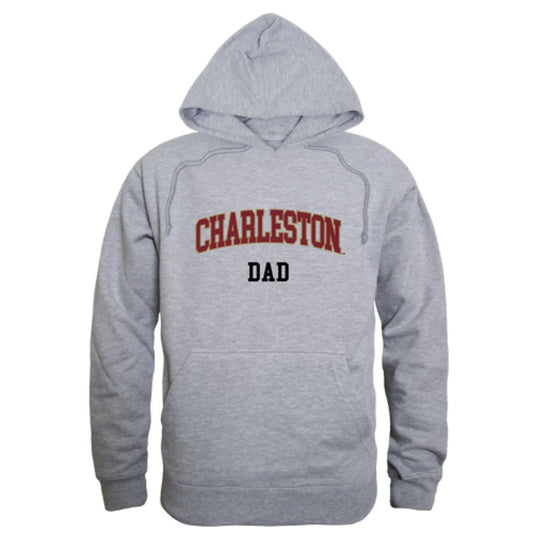 COFC College of Charleston Cougars Dad Fleece Hoodie Sweatshirts Heather Grey-Campus-Wardrobe