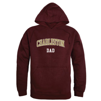 COFC College of Charleston Cougars Dad Fleece Hoodie Sweatshirts Heather Grey-Campus-Wardrobe