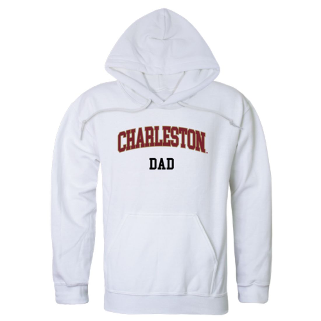 COFC College of Charleston Cougars Dad Fleece Hoodie Sweatshirts Heather Grey-Campus-Wardrobe