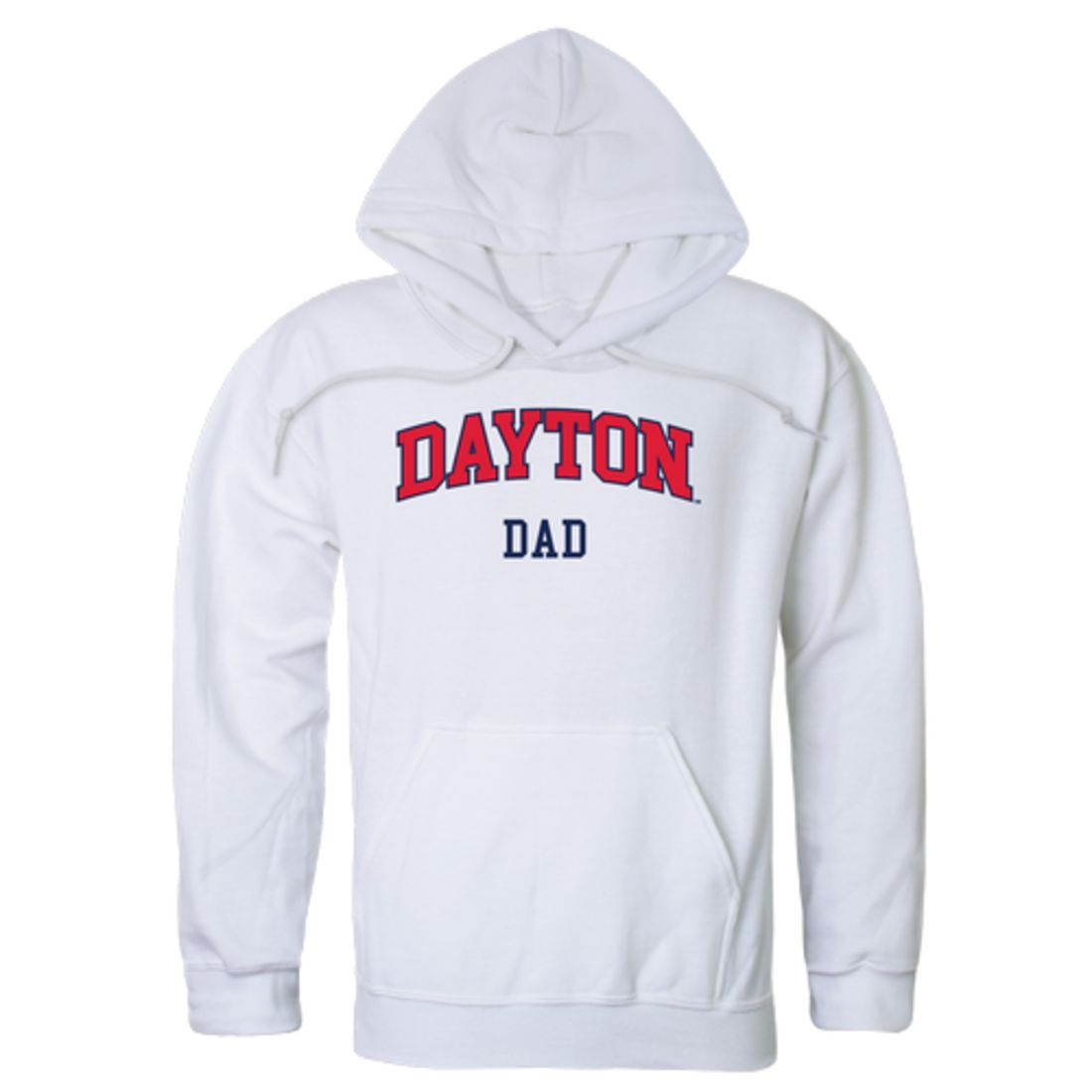 UD University of Dayton Flyers Dad Fleece Hoodie Sweatshirts Heather Grey-Campus-Wardrobe