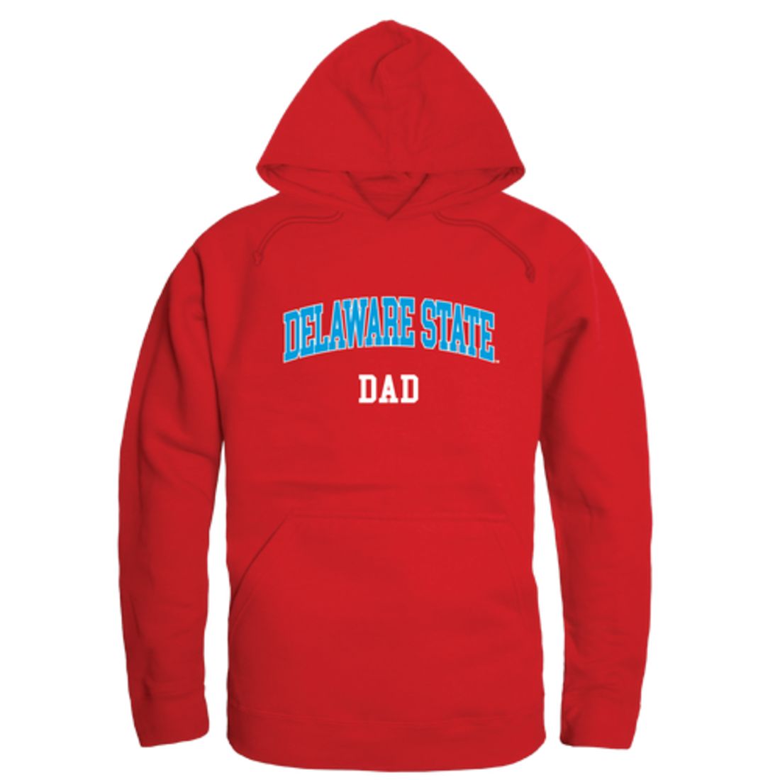 DSU Delaware State University Hornet Dad Fleece Hoodie Sweatshirts Heather Grey-Campus-Wardrobe