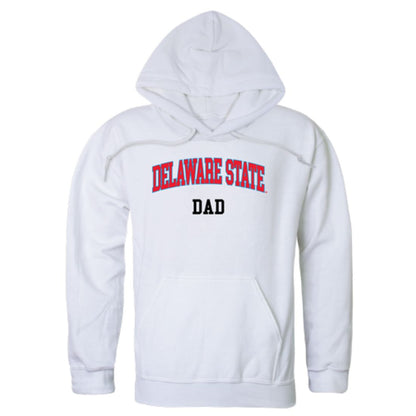 DSU Delaware State University Hornet Dad Fleece Hoodie Sweatshirts Heather Grey-Campus-Wardrobe