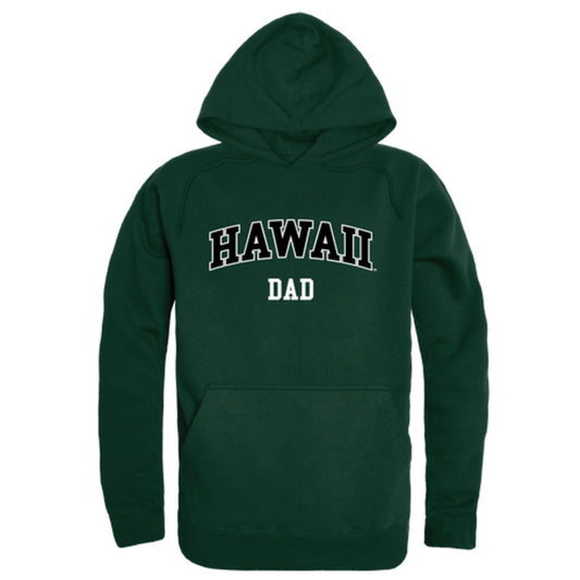 University of Hawaii Rainbow Warriors Dad Fleece Hoodie Sweatshirts Forest-Campus-Wardrobe