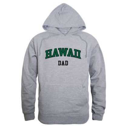 University of Hawaii Rainbow Warriors Dad Fleece Hoodie Sweatshirts Forest-Campus-Wardrobe