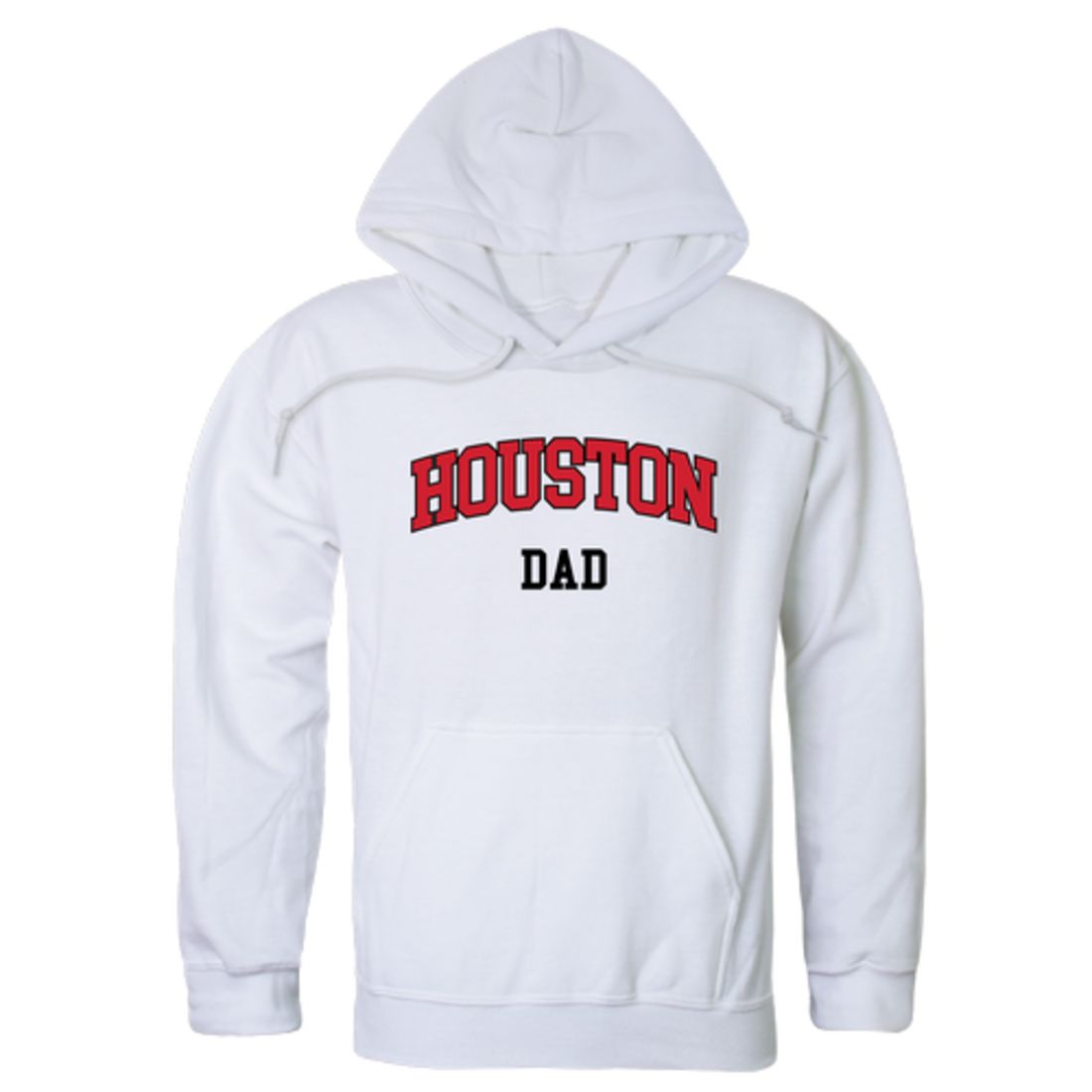 UH University of Houston Cougars Dad Fleece Hoodie Sweatshirts Heather Grey-Campus-Wardrobe