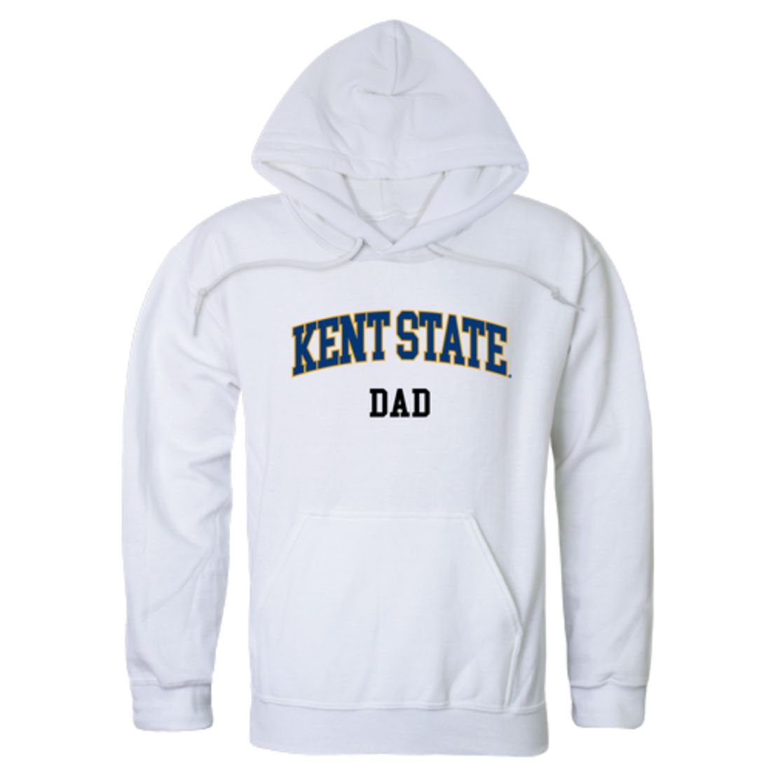 KSU Kent State University The Golden Eagles Dad Fleece Hoodie Sweatshirts Heather Grey-Campus-Wardrobe