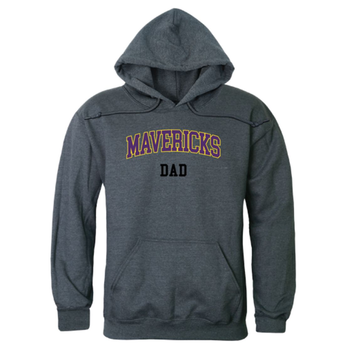 MNSU Minnesota State University Mankato Mavericks Dad Fleece Hoodie Sweatshirts Heather Charcoal-Campus-Wardrobe