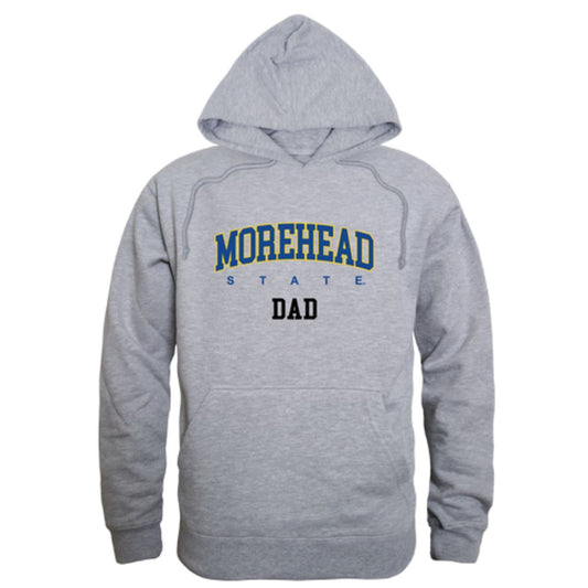 MSU Morehead State University Eagles Dad Fleece Hoodie Sweatshirts Heather Grey-Campus-Wardrobe