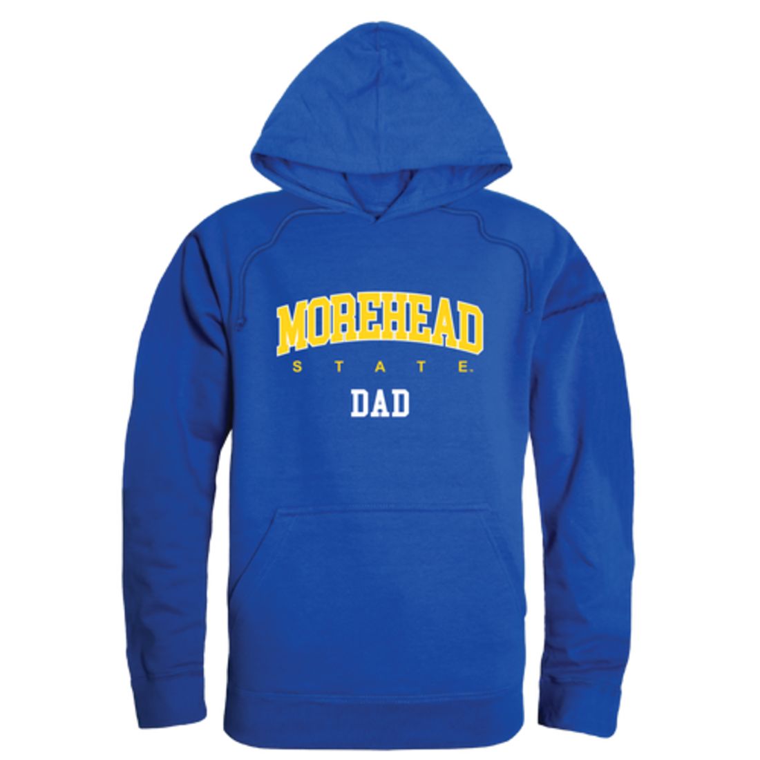 MSU Morehead State University Eagles Dad Fleece Hoodie Sweatshirts Heather Grey-Campus-Wardrobe