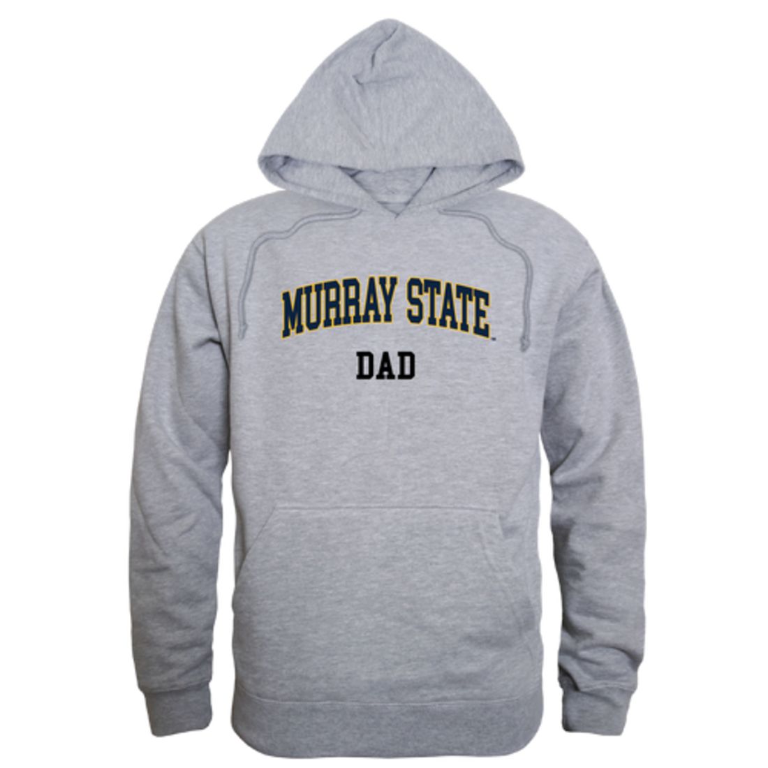 MSU Murray State University Racers Dad Fleece Hoodie Sweatshirts Heather Grey-Campus-Wardrobe