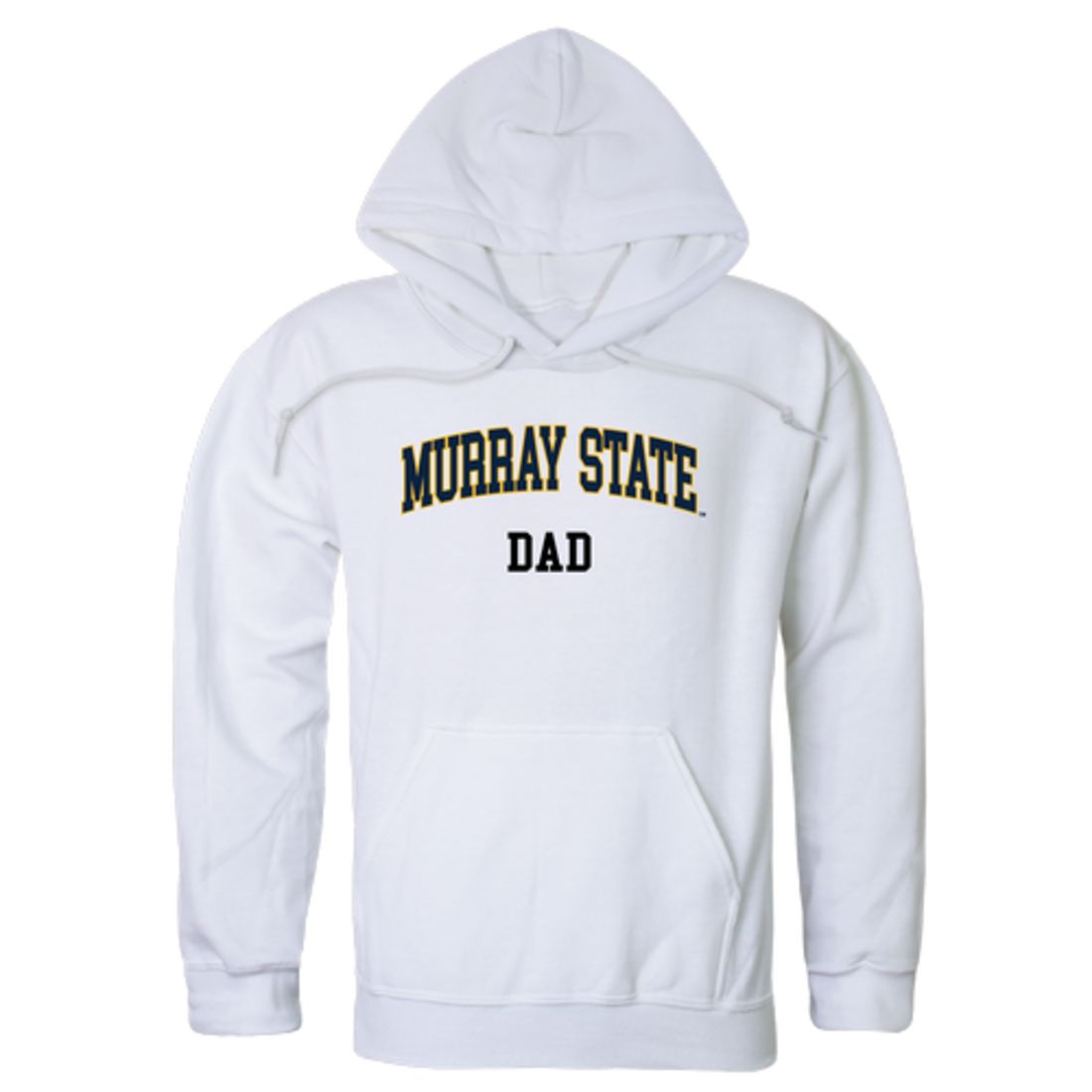 MSU Murray State University Racers Dad Fleece Hoodie Sweatshirts Heather Grey-Campus-Wardrobe