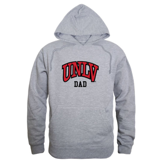 UNLV University of Nevada Las Vegas Rebels Dad Fleece Hoodie Sweatshirts Heather Grey-Campus-Wardrobe