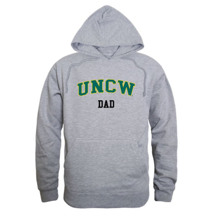 UNCW University of North Carolina Wilmington Seahawks Dad Fleece Hoodie Sweatshirts Heather Charcoal-Campus-Wardrobe