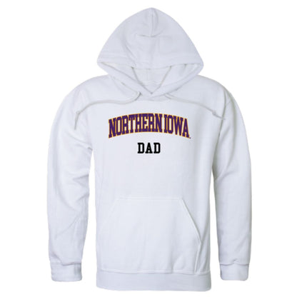 University of Northern Iowa Panthers Dad Fleece Hoodie Sweatshirts Heather Charcoal-Campus-Wardrobe