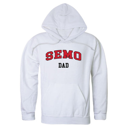 SEMO Southeast Missouri State University Redhawks Dad Fleece Hoodie Sweatshirts Heather Grey-Campus-Wardrobe