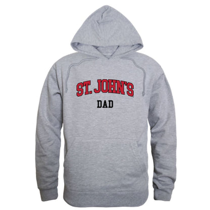 St. John's University Red Storm Dad Fleece Hoodie Sweatshirts Heather Grey-Campus-Wardrobe