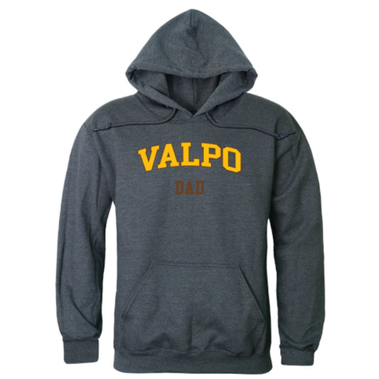 Valparaiso University Crusaders Dad Fleece Hoodie Sweatshirts Heather Charcoal-Campus-Wardrobe