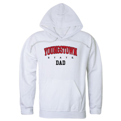 YSU Youngstown State University Penguins Dad Fleece Hoodie Sweatshirts Heather Grey-Campus-Wardrobe