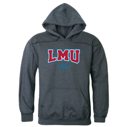 LMU Loyola Marymount University Lions Dad Fleece Hoodie Sweatshirts Heather Charcoal-Campus-Wardrobe