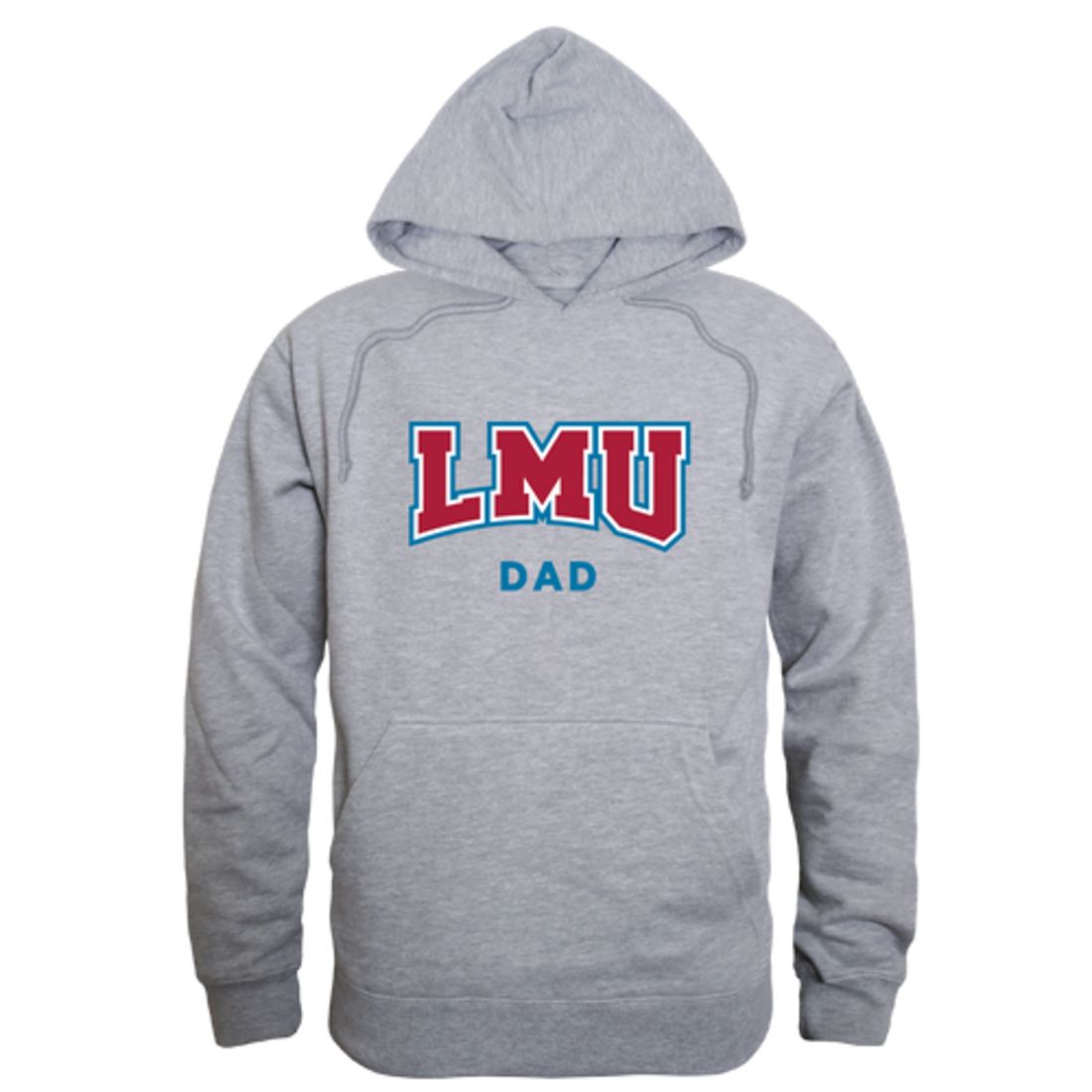 LMU Loyola Marymount University Lions Dad Fleece Hoodie Sweatshirts Heather Charcoal-Campus-Wardrobe