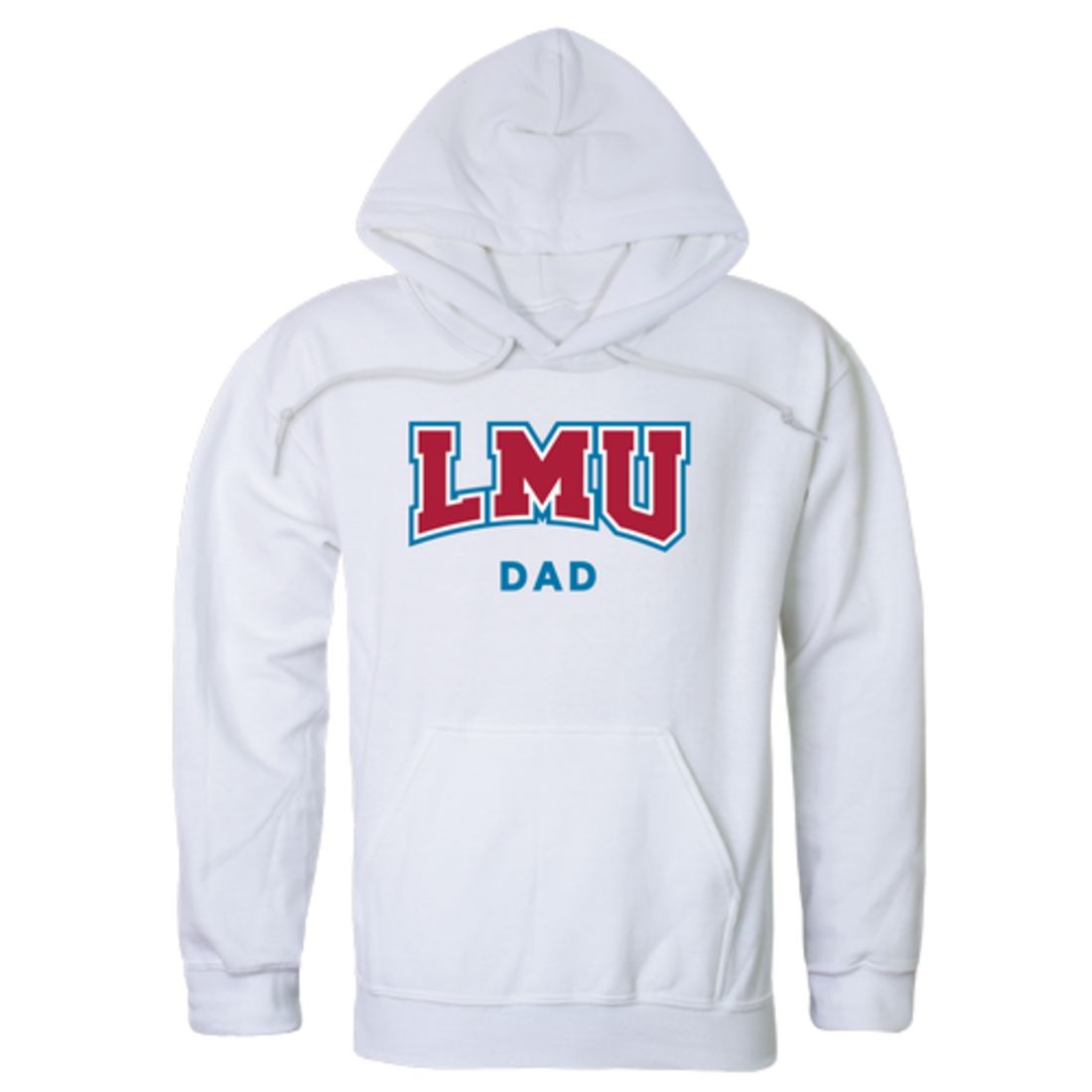 LMU Loyola Marymount University Lions Dad Fleece Hoodie Sweatshirts Heather Charcoal-Campus-Wardrobe