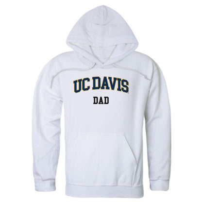 UC Davis University of California Aggies Dad Fleece Hoodie Sweatshirts Heather Grey-Campus-Wardrobe