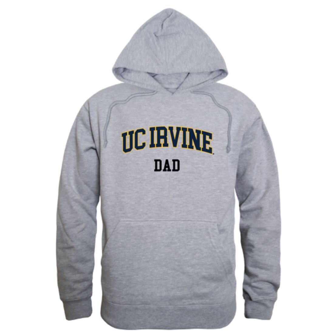 University of California UC Irvine Anteaters Dad Fleece Hoodie Sweatshirts Heather Grey-Campus-Wardrobe