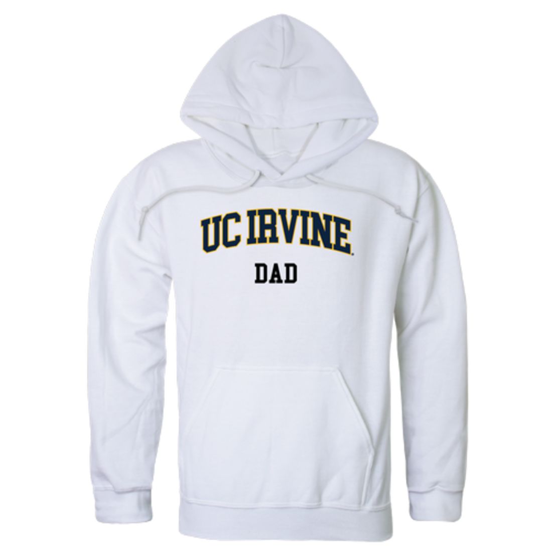 University of California UC Irvine Anteaters Dad Fleece Hoodie Sweatshirts Heather Grey-Campus-Wardrobe