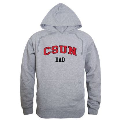 CSUN California State University Northridge Matadors Dad Fleece Hoodie Sweatshirts Heather Grey-Campus-Wardrobe