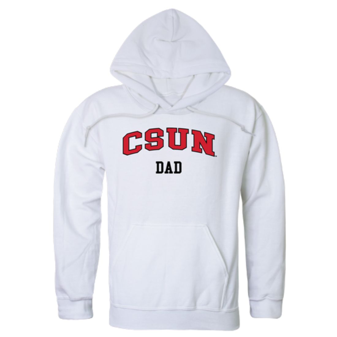CSUN California State University Northridge Matadors Dad Fleece Hoodie Sweatshirts Heather Grey-Campus-Wardrobe