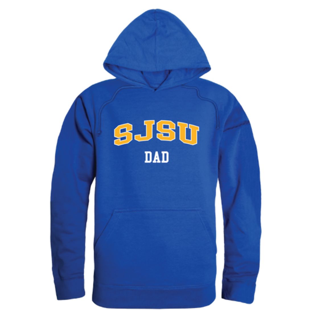 SJSU San Jose State University Spartans Dad Fleece Hoodie Sweatshirts Heather Grey-Campus-Wardrobe