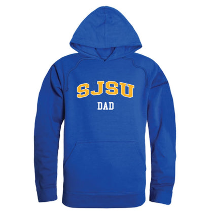 SJSU San Jose State University Spartans Dad Fleece Hoodie Sweatshirts Heather Grey-Campus-Wardrobe