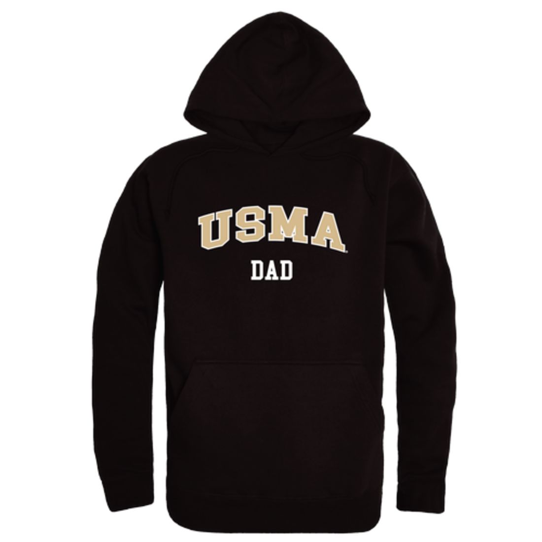 USMA United States Military Academy West Point Army Black Nights Dad Fleece Hoodie Sweatshirts Black-Campus-Wardrobe