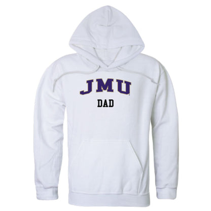 JMU James Madison University Dukes Dad Fleece Hoodie Sweatshirts Heather Charcoal-Campus-Wardrobe