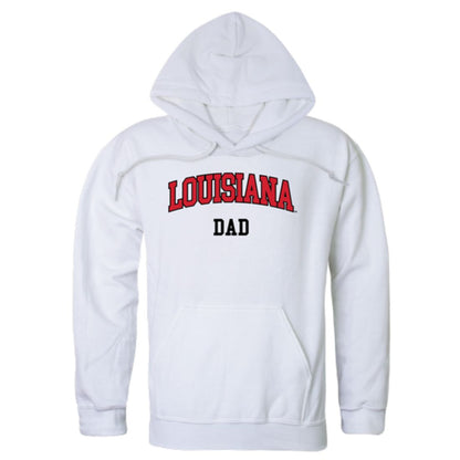 UL University of Louisiana at Lafayette Ragin' Cajuns Dad Fleece Hoodie Sweatshirts Heather Grey-Campus-Wardrobe