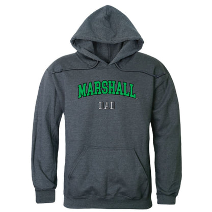 Marshall University Thundering Herd Dad Fleece Hoodie Sweatshirts Heather Charcoal-Campus-Wardrobe