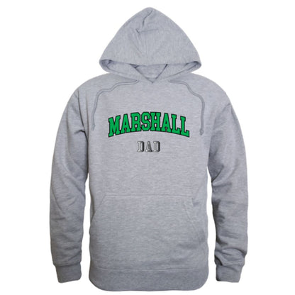 Marshall University Thundering Herd Dad Fleece Hoodie Sweatshirts Heather Charcoal-Campus-Wardrobe