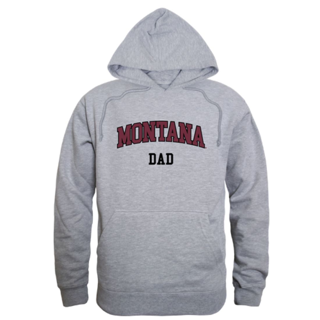 UM University of Montana Grizzlies Dad Fleece Hoodie Sweatshirts Heather Grey-Campus-Wardrobe