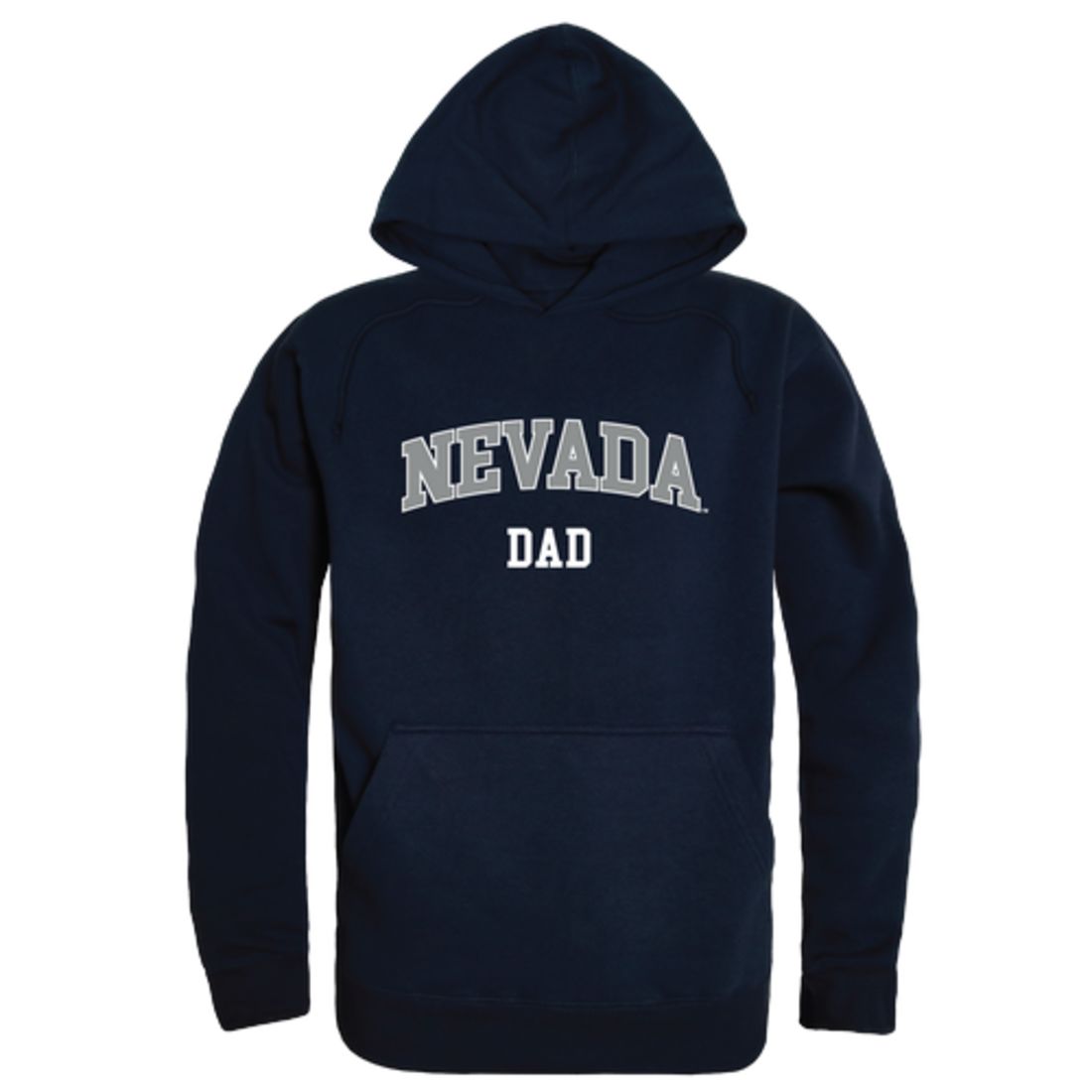 University of Nevada Wolf Pack Dad Fleece Hoodie Sweatshirts Heather Grey-Campus-Wardrobe