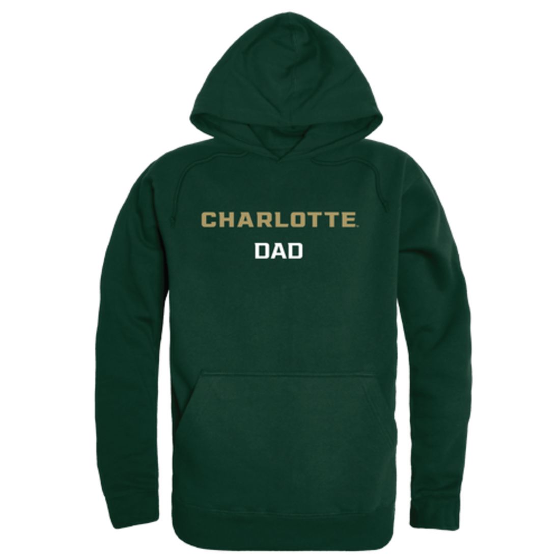 UNC University of North Carolina at Charlotte 49ers Dad Fleece Hoodie Sweatshirts Forest-Campus-Wardrobe