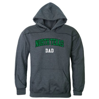 UNT University of North Texas Mean Green Dad Fleece Hoodie Sweatshirts Heather Charcoal-Campus-Wardrobe
