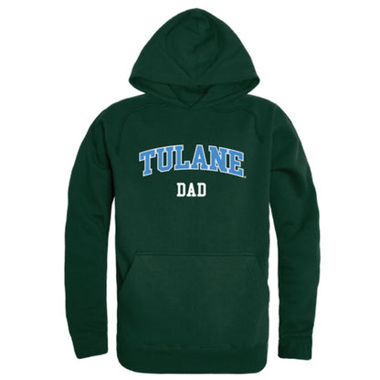 Tulane University Green Waves Dad Fleece Hoodie Sweatshirts Forest-Campus-Wardrobe