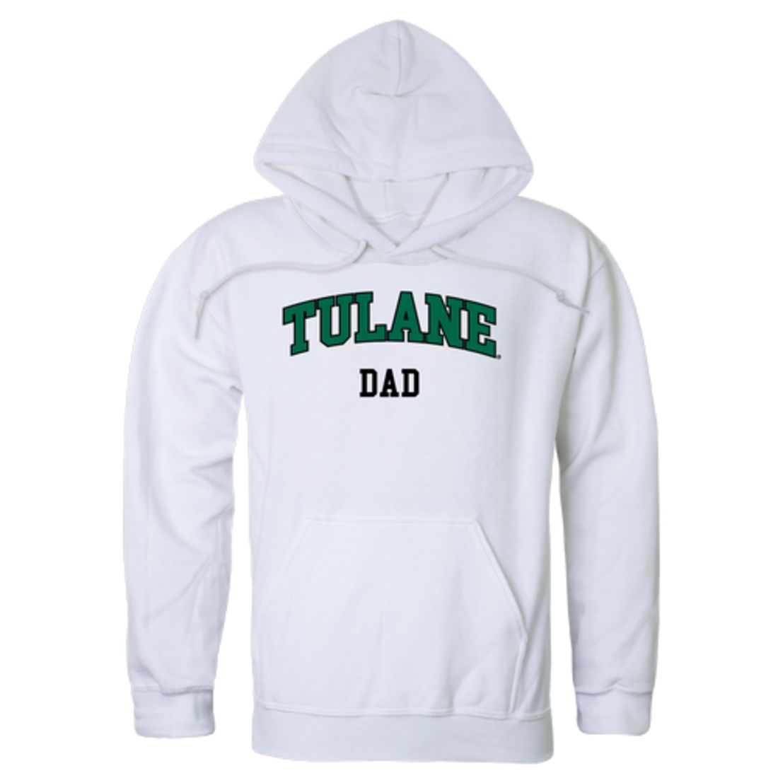 Tulane University Green Waves Dad Fleece Hoodie Sweatshirts Forest-Campus-Wardrobe