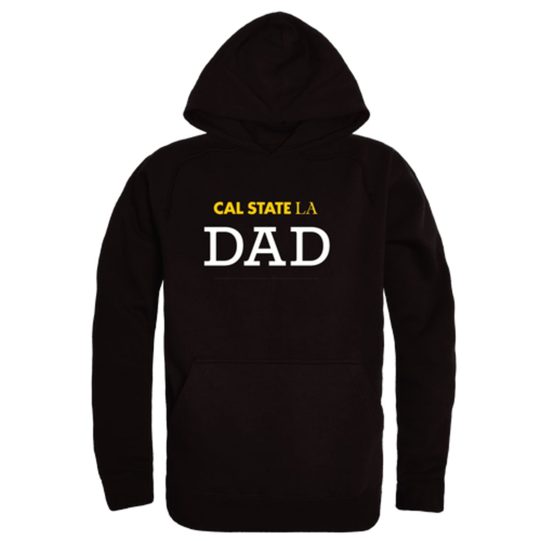 California State University Los Angeles Golden Eagles Dad Fleece Hoodie Sweatshirts Black-Campus-Wardrobe