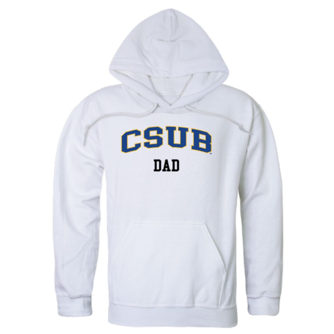 CSUB California State University Bakersfield Roadrunners Dad Fleece Hoodie Sweatshirts Heather Grey-Campus-Wardrobe