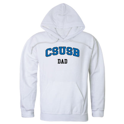 CSUSB California State University San Bernardino Coyotes Dad Fleece Hoodie Sweatshirts Heather Grey-Campus-Wardrobe